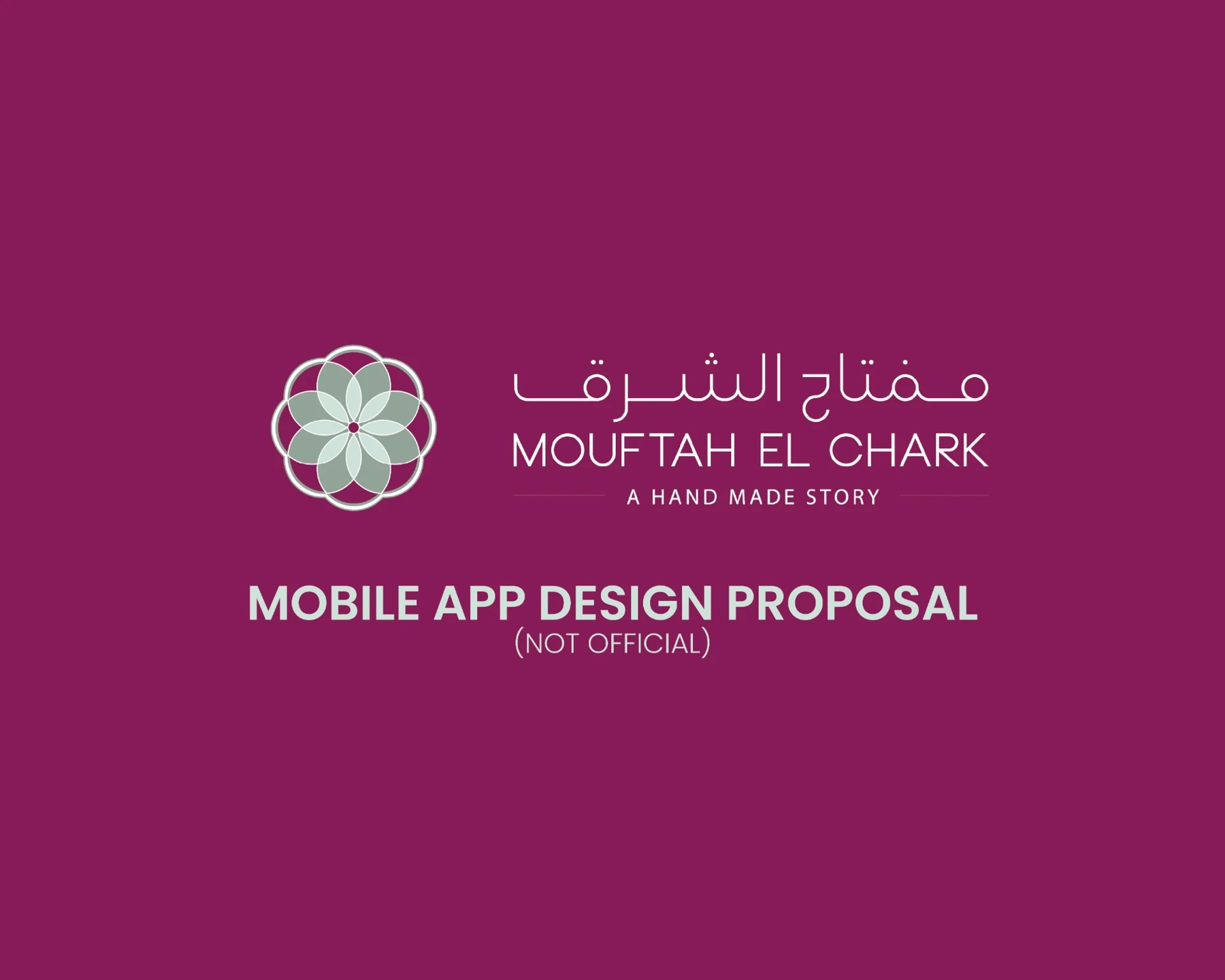 Mouftah El Shark — UI design project cover by Miled Sebaaly, Miled Studio