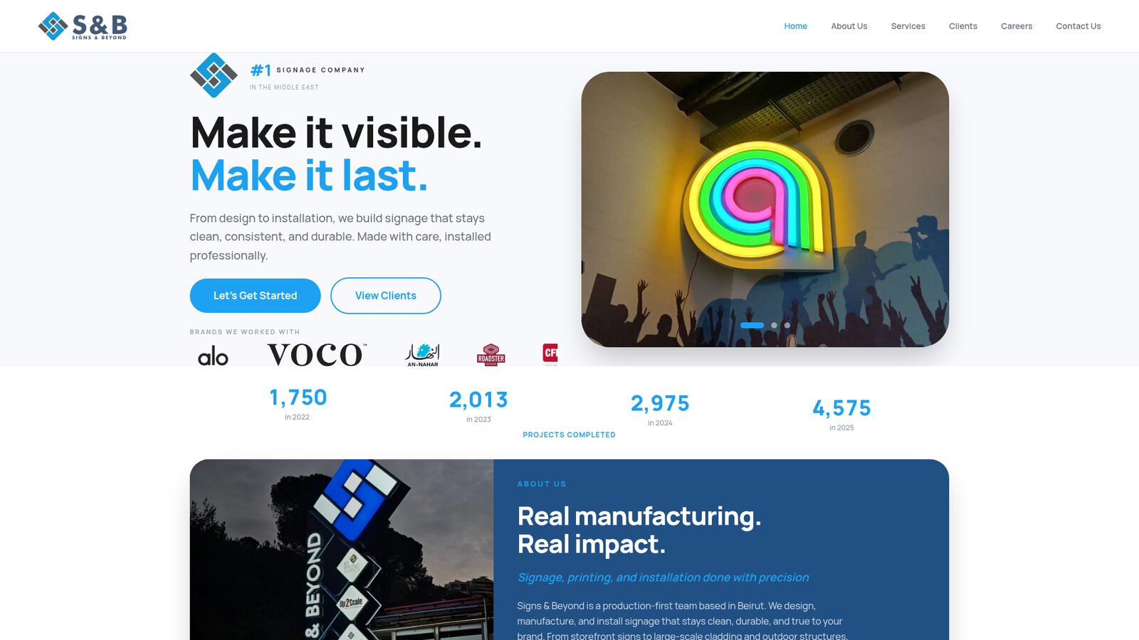Signs & Beyond — UI design work by Miled Sebaaly, Miled Studio